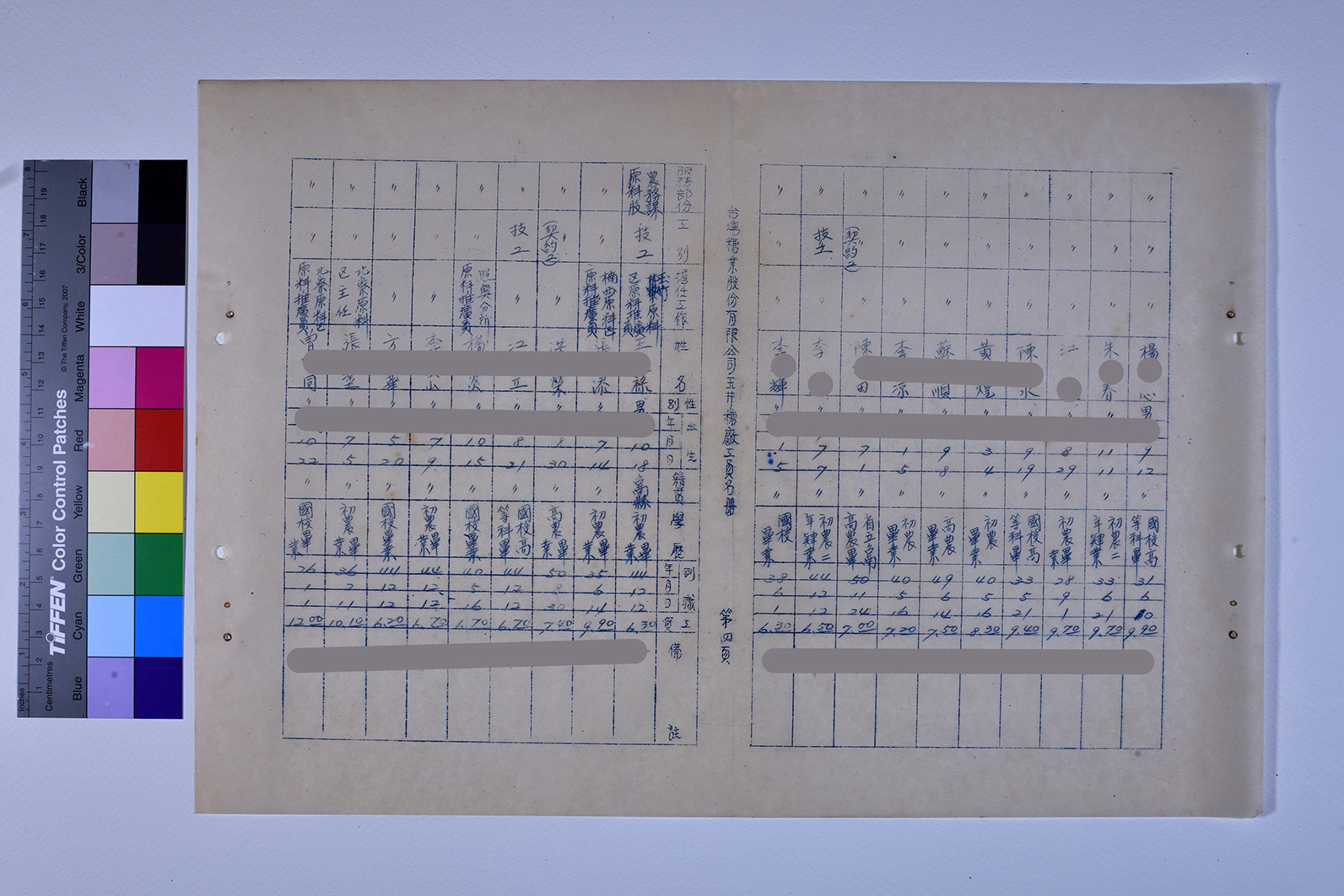 3419-19-玉井糖廠工員名冊520131_ 內頁10