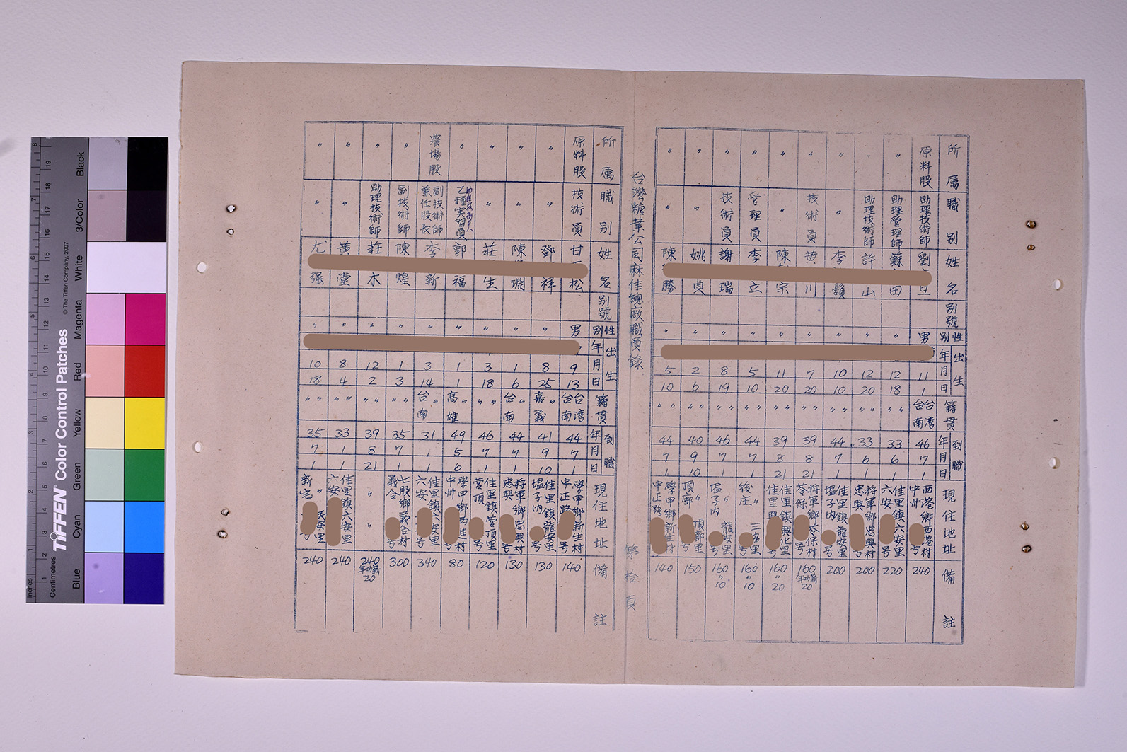 3419-2-麻佳總廠職員錄510630_ 內頁11