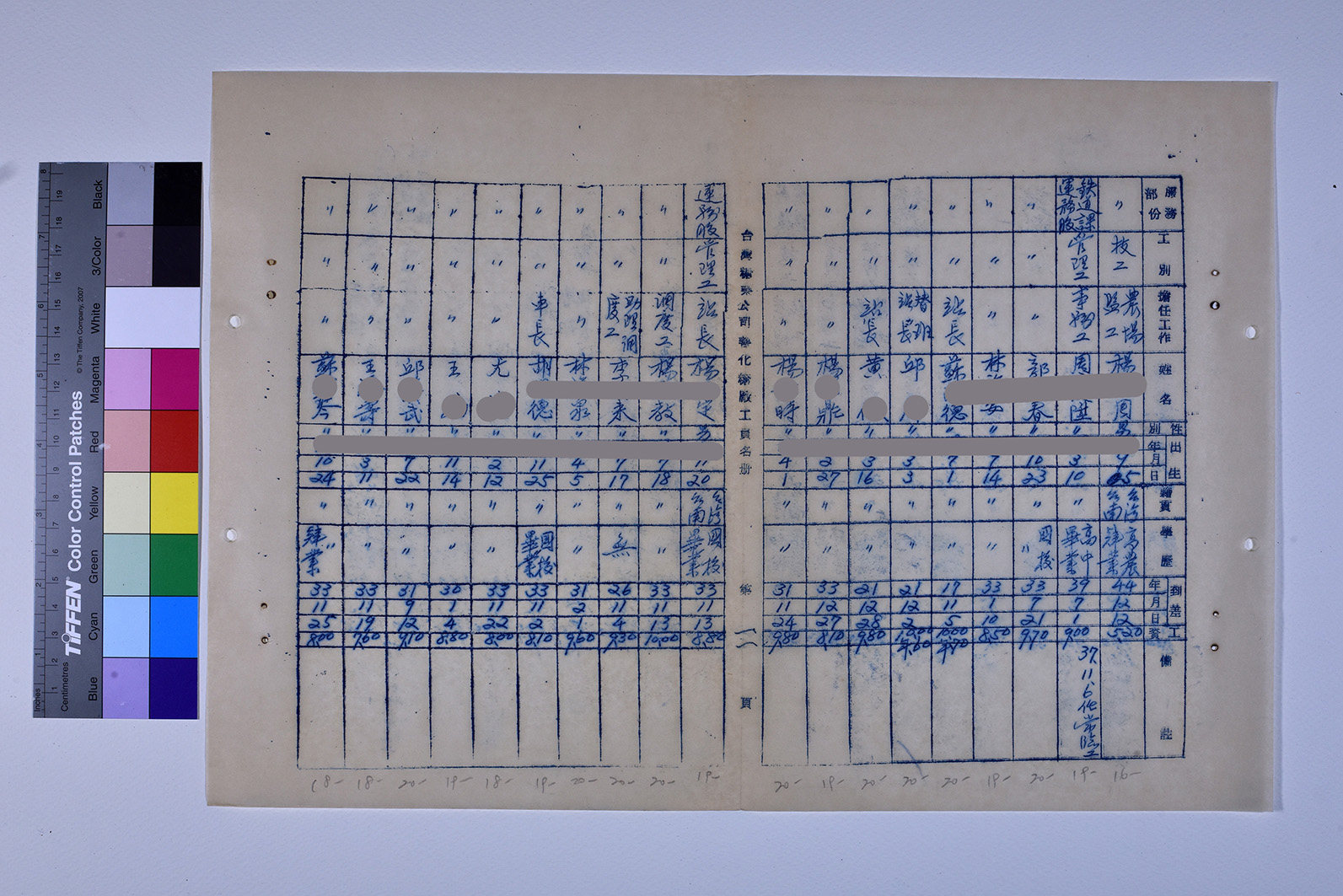 3419-13-善化糖廠工員名冊511230_ 內頁16