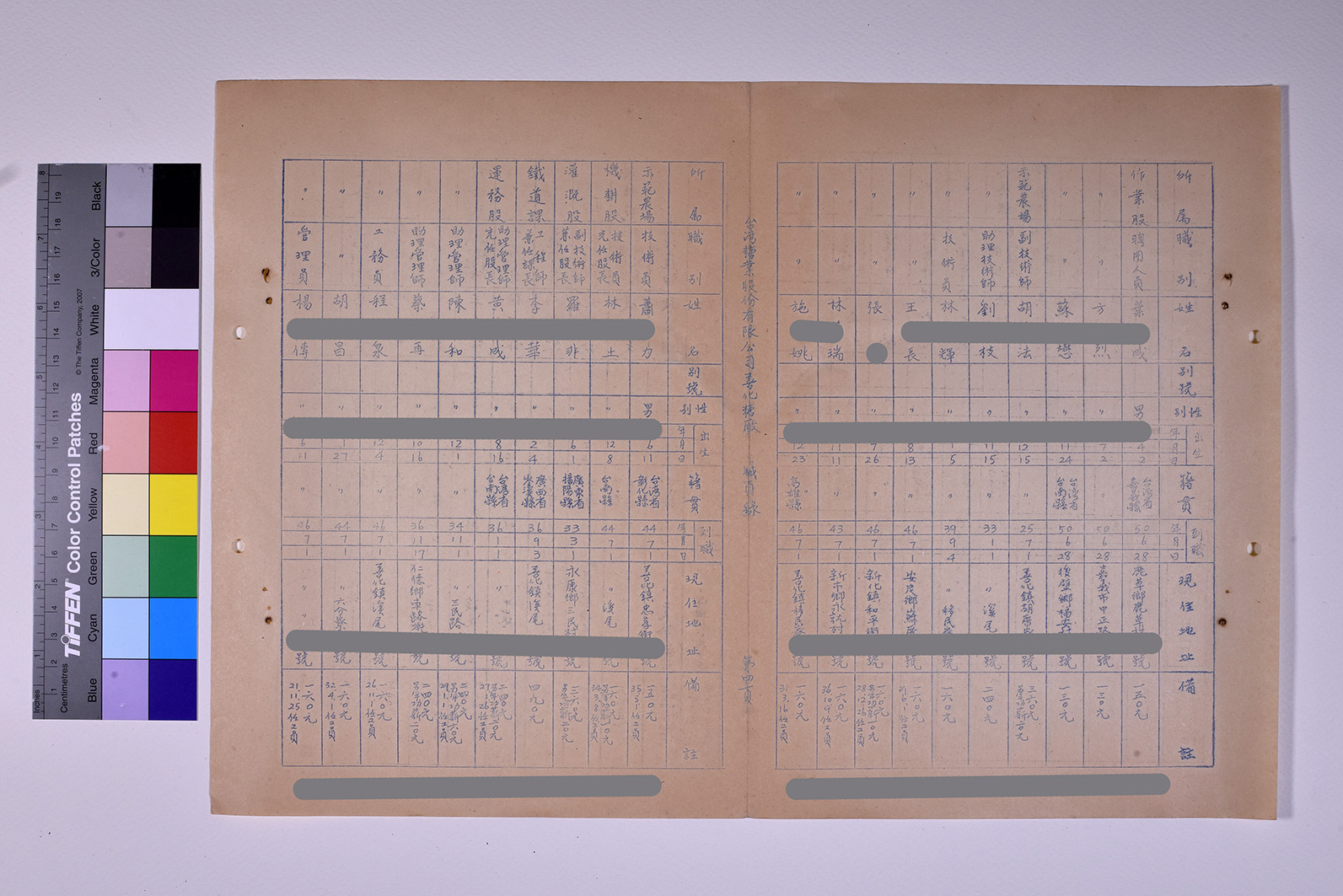 3419-12-善化糖廠職員錄511230_ 內頁3