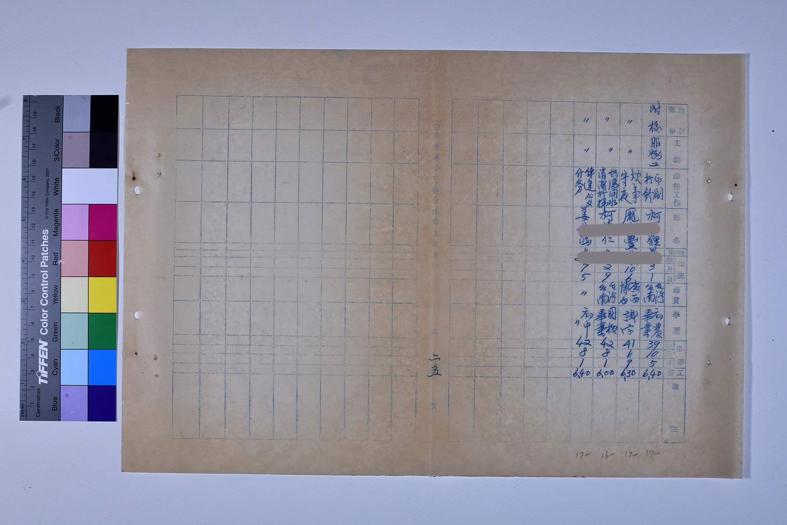 3419-13-善化糖廠工員名冊511230_ 內頁13
