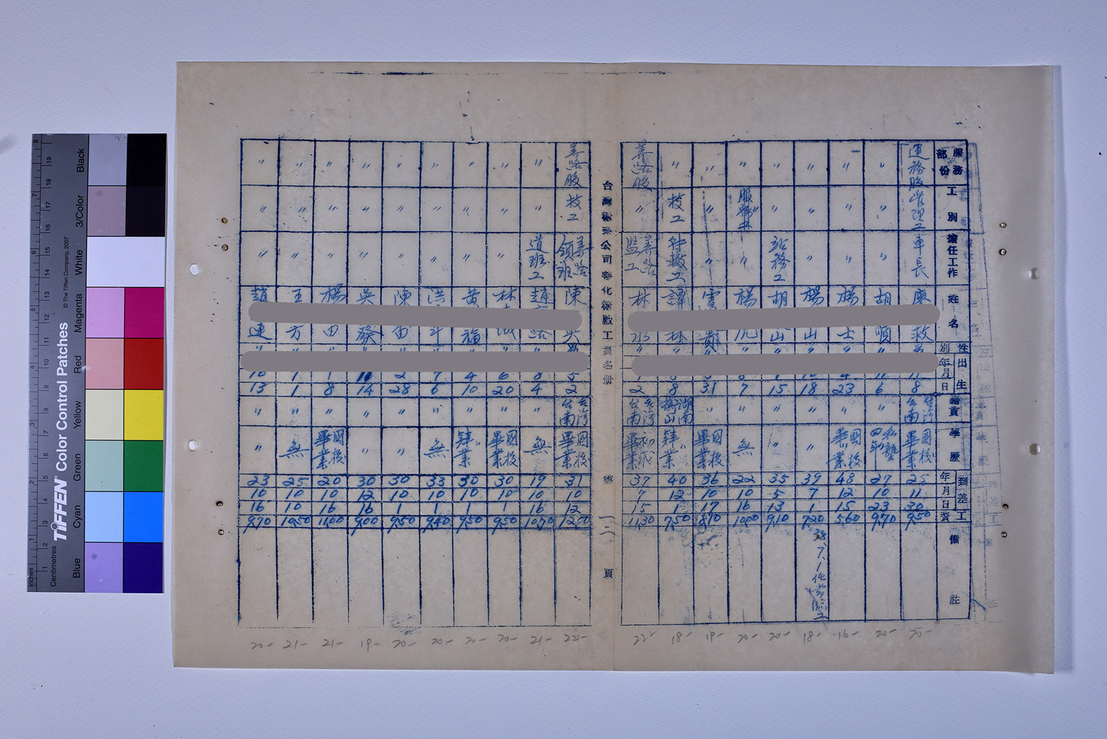 3419-13-善化糖廠工員名冊511230_ 內頁9