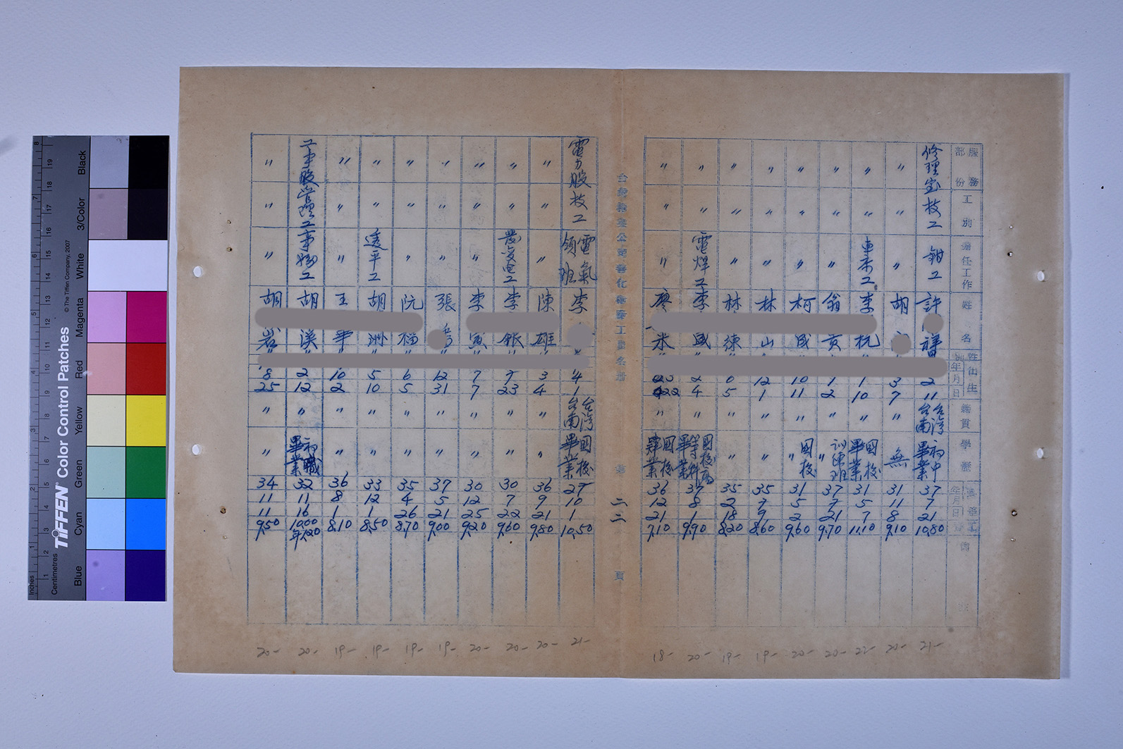 3419-13-善化糖廠工員名冊511230_ 內頁25