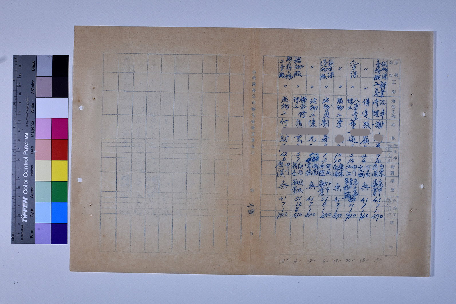 3419-13-善化糖廠工員名冊511230_ 內頁14