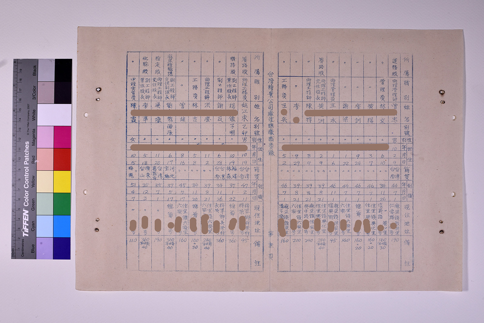3419-2-麻佳總廠職員錄510630_ 內頁6