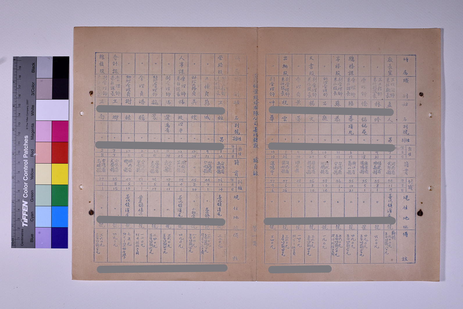 3419-12-善化糖廠職員錄511230_ 內頁2