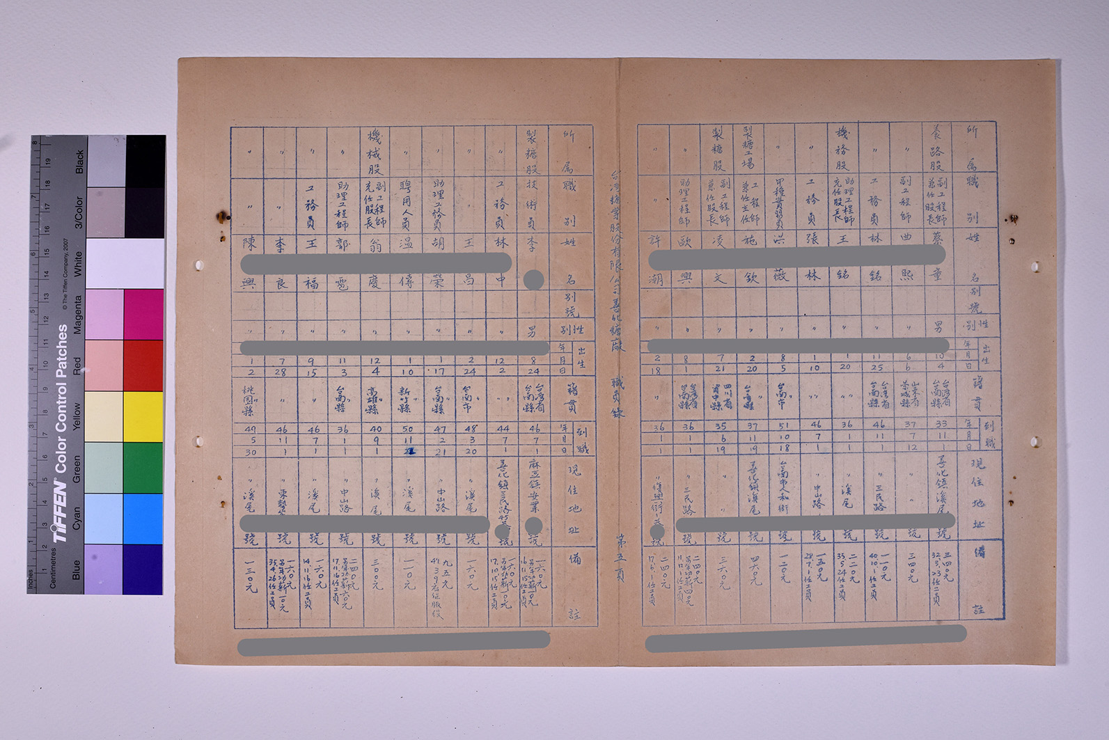 3419-12-善化糖廠職員錄511230_ 內頁6