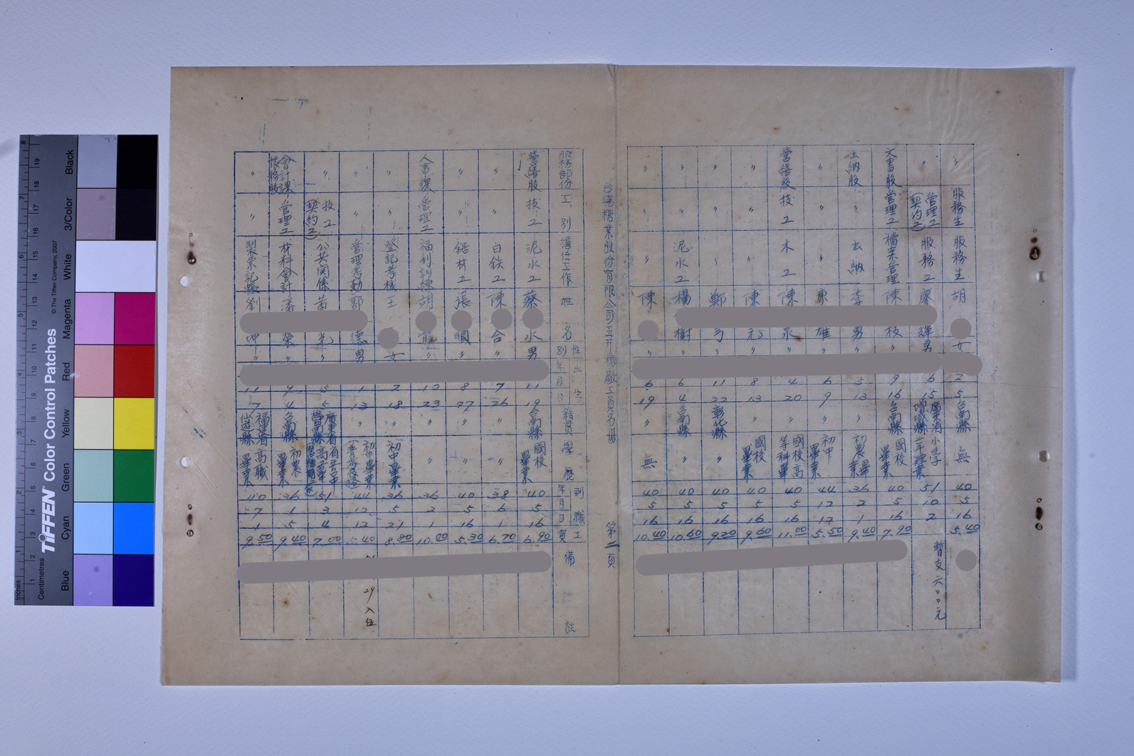 3419-19-玉井糖廠工員名冊520131_ 內頁8