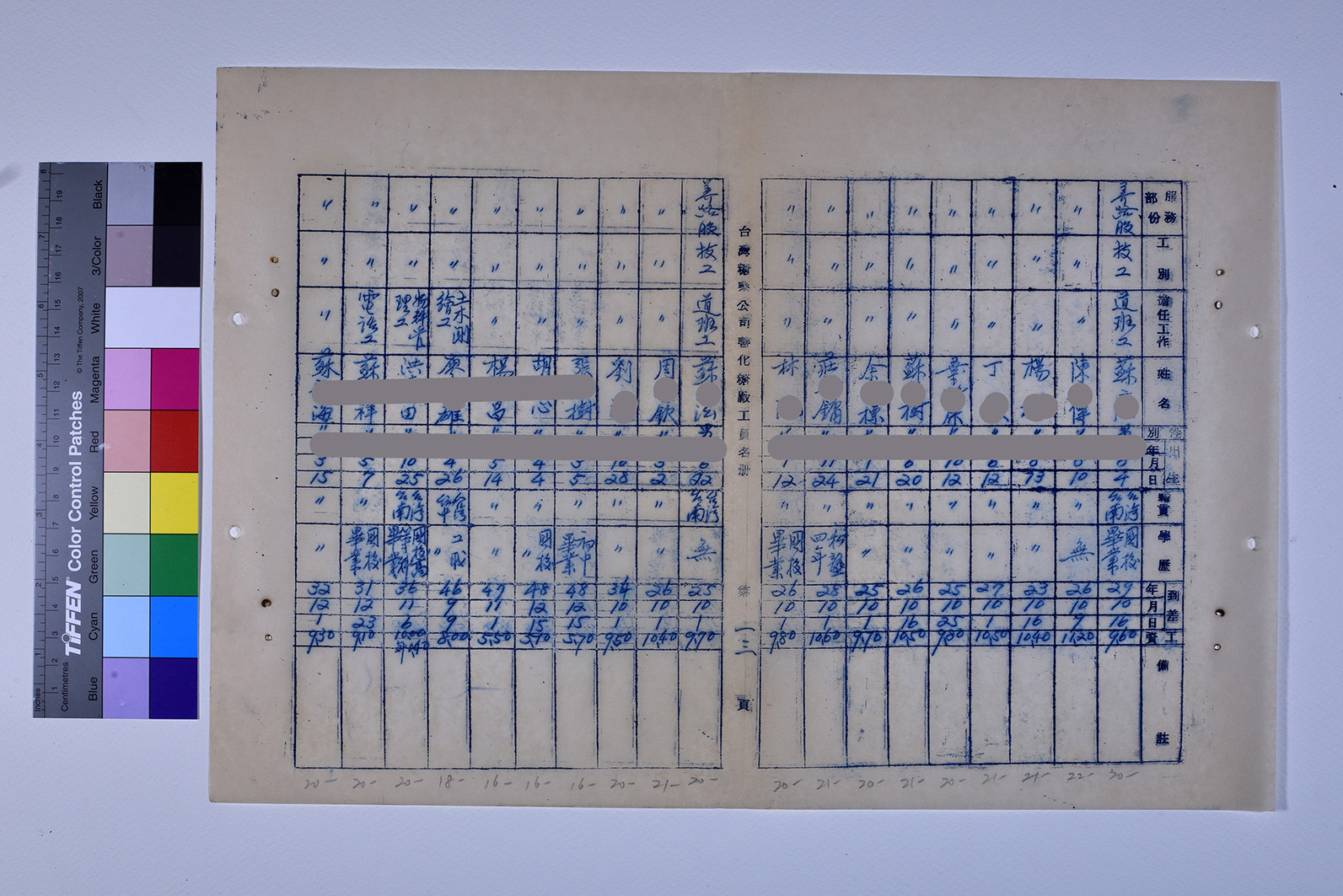 3419-13-善化糖廠工員名冊511230_ 內頁23