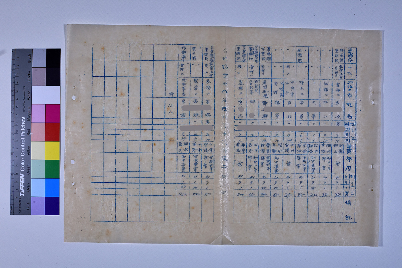 3419-16-車崁糖廠聘用工員名冊5112_ 內頁35